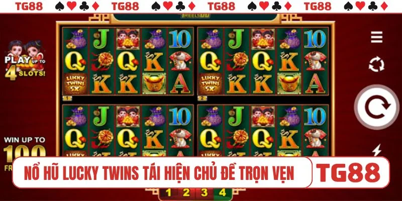 Nổ hũ Lucky Twins tái hiện chủ đề trọn vẹn