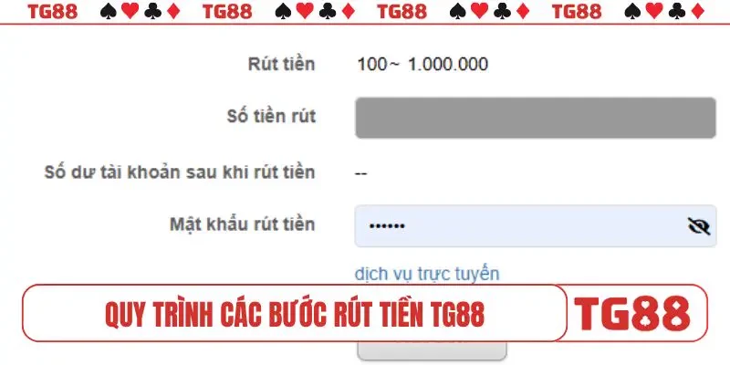 Quy trình các bước rút tiền TG88 thành công, bảo mật