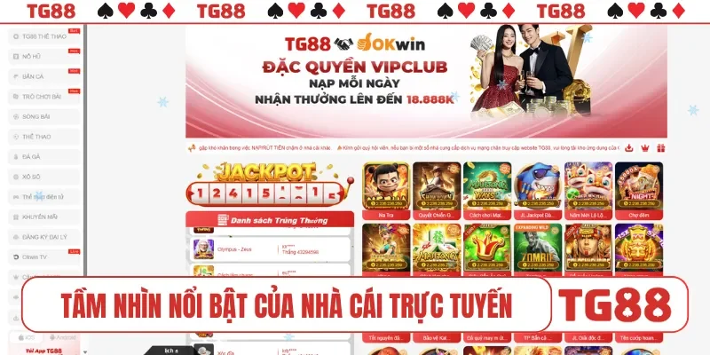 Tầm nhìn nổi bật của nhà cái trực tuyến